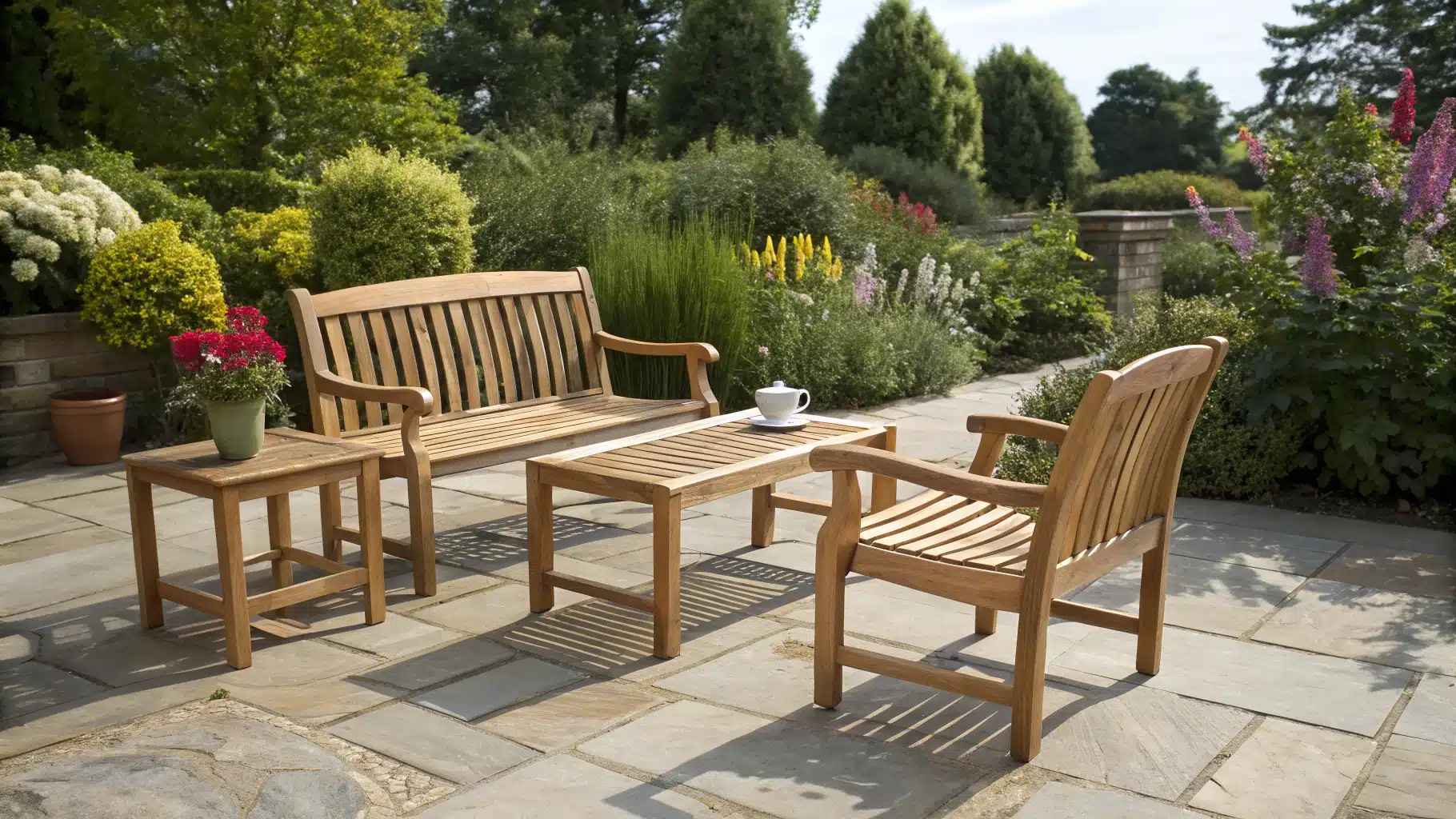 Mobilier jardin en bois