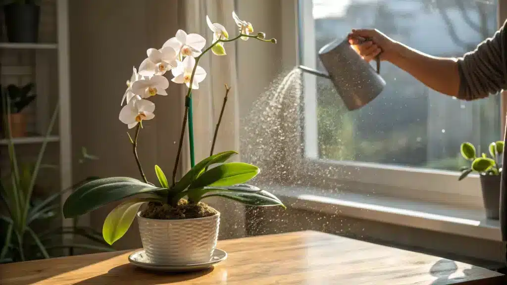 comment arroser une orchidée