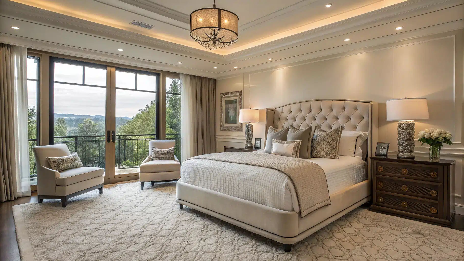 un matelas dans une chambre parentale