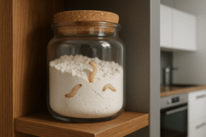vers blanc maison
